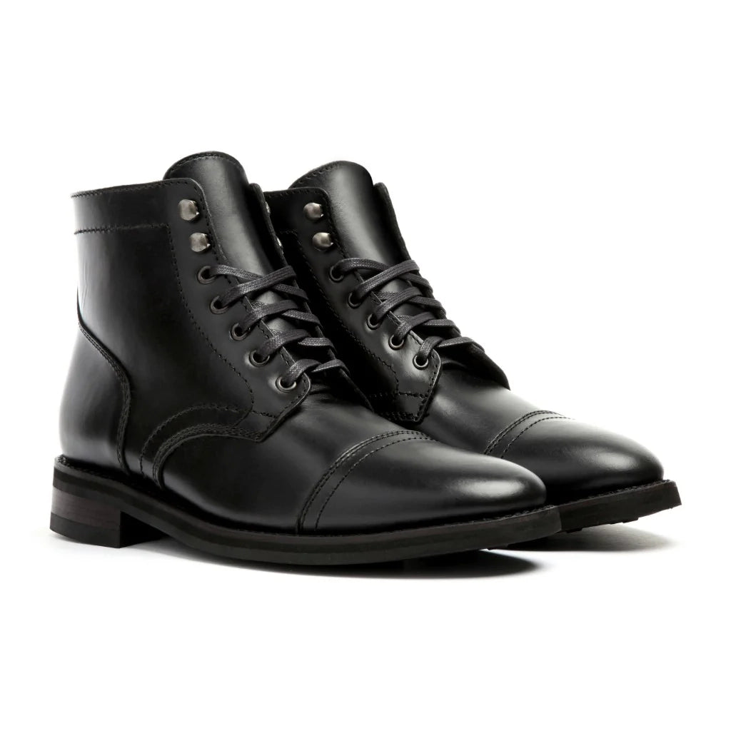 Captain Ankle Black Boots