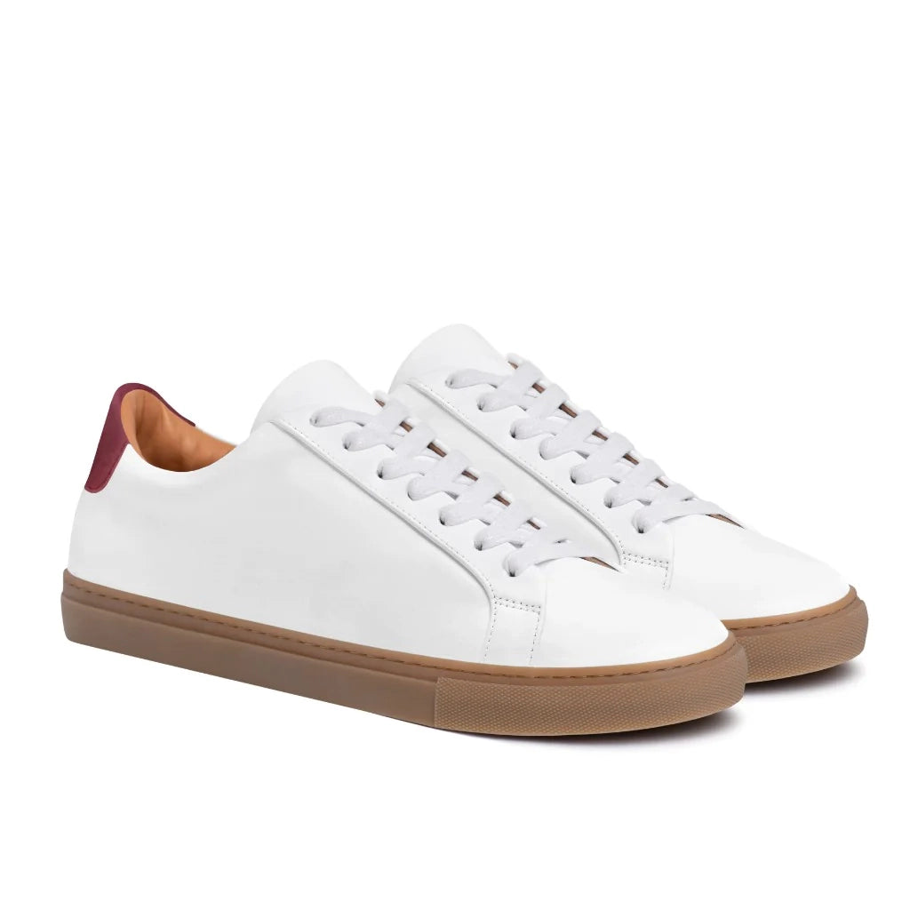 Legacy White x Burgundy Sneakers